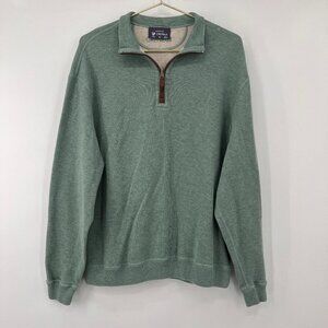 Cremieux Mens Long Sleeve Quarter Zip Pullover Sweater